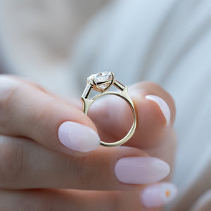 The Liv Set With A Cushion Lab Diamond
