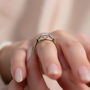 The Liv Set With A Emerald Lab Diamond