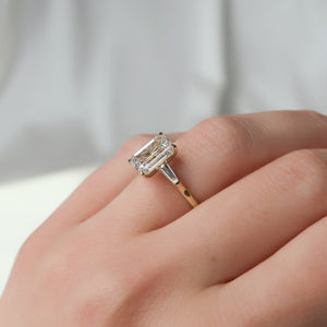 The Liv Set With A 1 Carat Emerald Lab Diamond