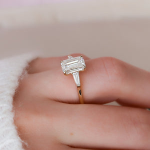 The Liv Set With A Emerald Lab Diamond