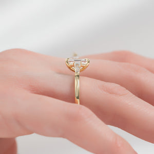 The Liv Set With A Emerald Lab Diamond