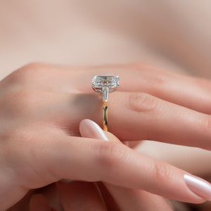 The Liv Set With A 1 Carat Emerald Lab Diamond