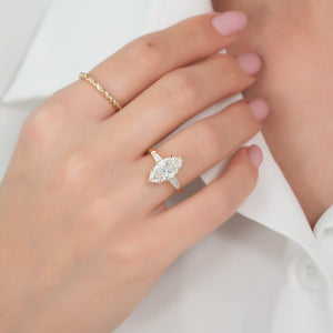 The Liv Set With A Marquise Lab Diamond