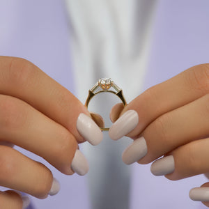 The Liv Set With A 2 Carat Marquise Lab Diamond