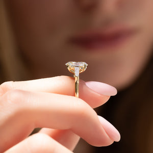 The Liv Set With A Oval Lab Diamond