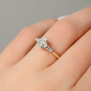 The Liv Set With A Oval Lab Diamond
