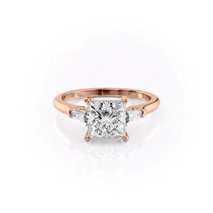 The Liv Set With A 2 Carat Princess Moissanite