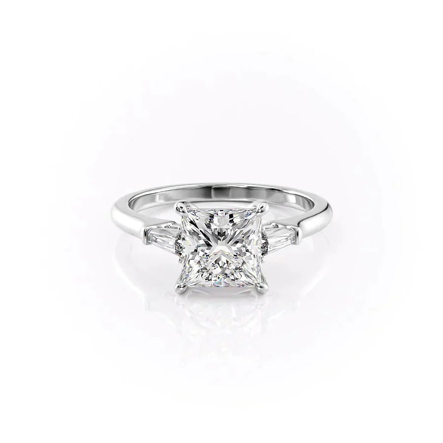 The Liv Set With A 5 Carat Princess Moissanite