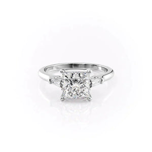 The Liv Set With A 1 Carat Princess Lab Diamond