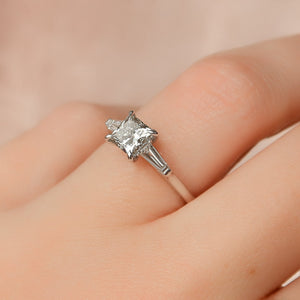 The Liv Set With A Princess Lab Diamond
