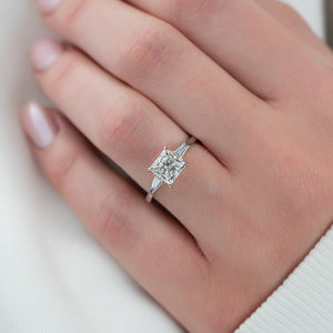 The Liv Set With A Princess Lab Diamond