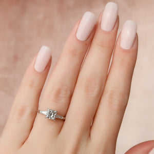 The Liv Set With A Princess Lab Diamond