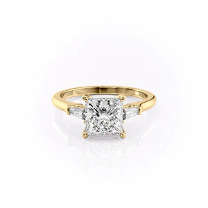 The Liv Set With A 3 Carat Princess Lab Diamond