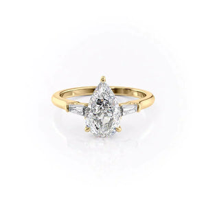 The Liv Set With A 2 Carat Pear Lab Diamond