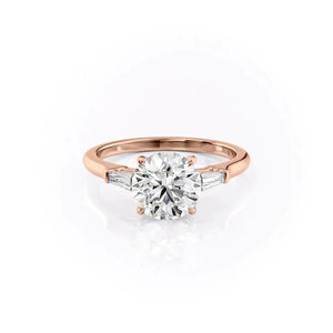 The Liv Set With A 3 Carat Round Lab Diamond