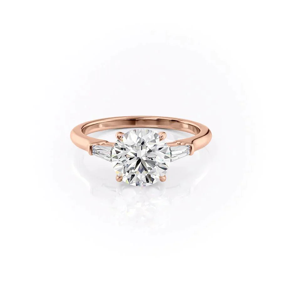 The Liv Set With A 1 Carat Round Moissanite