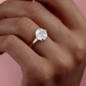 The Liv Set With A 3 Carat Round Lab Diamond