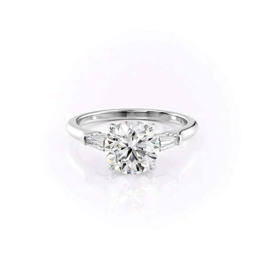 The Liv Set With A 3 Carat Round Lab Diamond