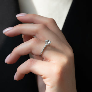 The Liv Set With A 1.5 Carat Round Lab Diamond