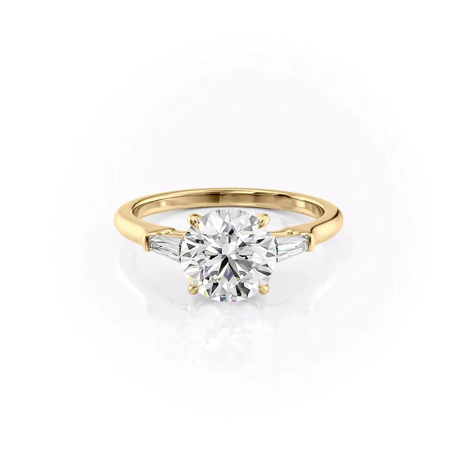 The Lia Set With A 1 Carat Round Lab Diamond
