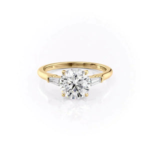 The Liv Set With A 2 Carat Round Lab Diamond