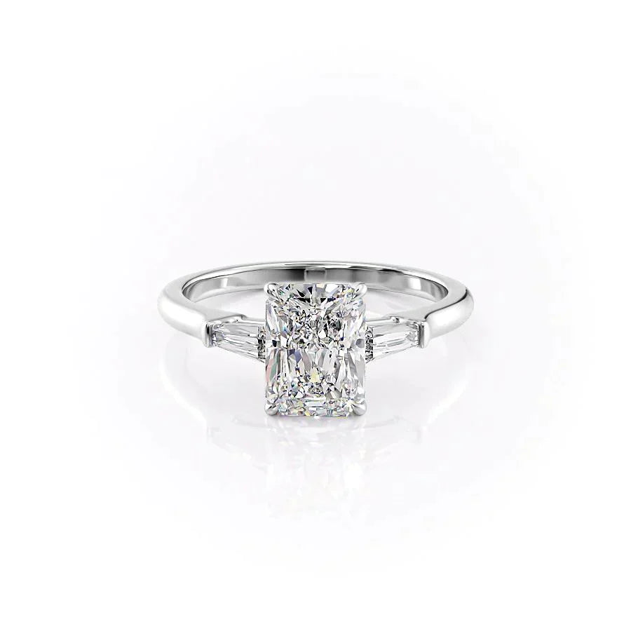 The Liv Set With A 1 Carat Radiant Moissanite