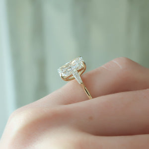 The Liv Set With A 1.5 Carat Radiant Lab Diamond