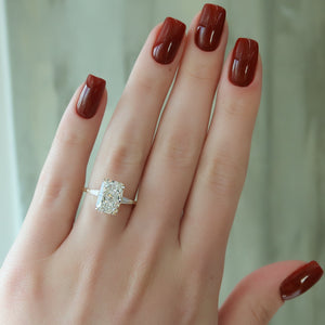 The Liv Set With A 1.5 Carat Radiant Lab Diamond
