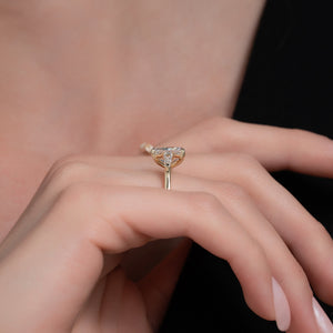 The Liv Set With A 1.5 Carat Radiant Lab Diamond