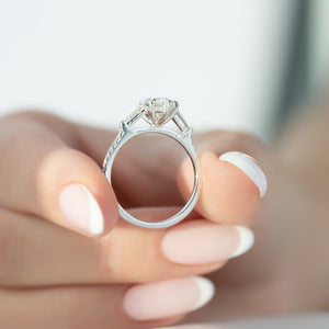 The Pave Liv Set With A Marquise Lab Diamond