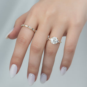 The Pave Liv Set With A 2 Carat Round Lab Diamond