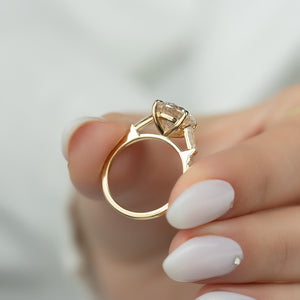 The Pave Liv Set With A 2 Carat Round Lab Diamond