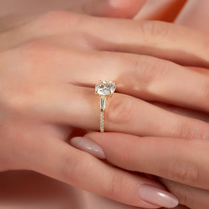 The Pave Liv Set With A Round Lab Diamond