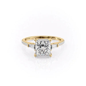 The Pave Liv Set With A 3 Carat Princess Lab Diamond