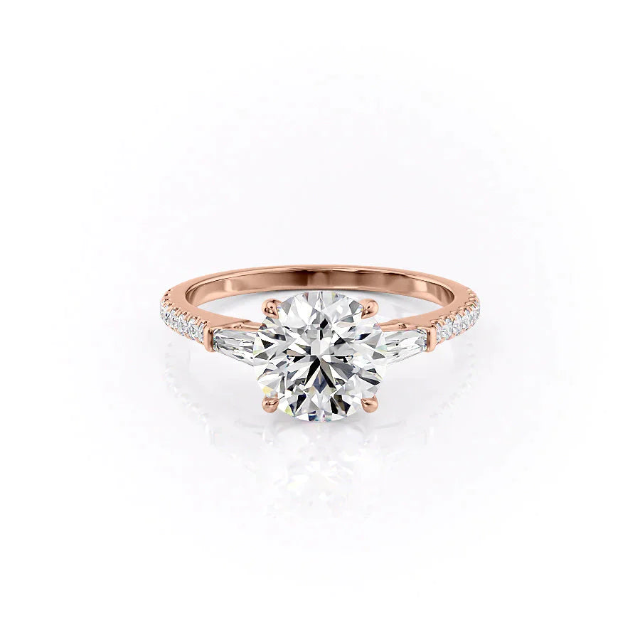 The Pave Liv Set With A 1 Carat Round Lab Diamond