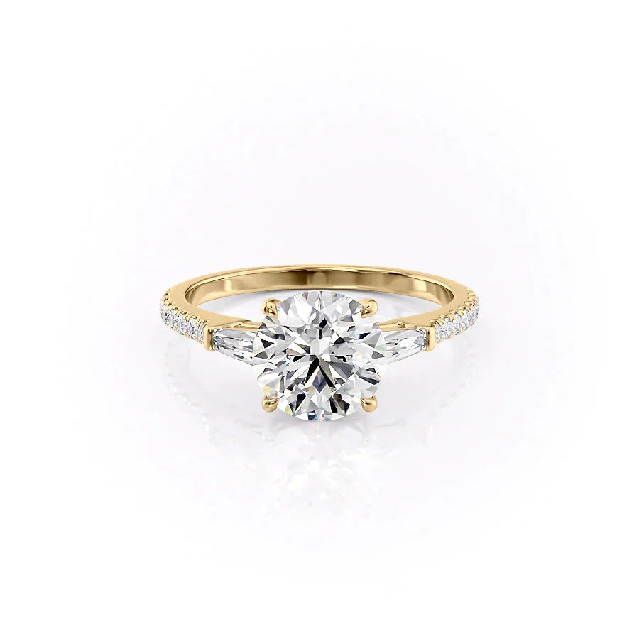 The Pave Liv Set With A 2 Carat Round Lab Diamond
