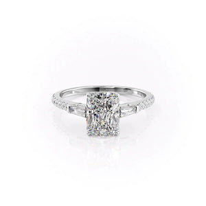The Pave Liv Set With A 5 Carat Radiant Moissanite