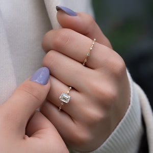 The Hidden Halo Penelope Set With A 1.5 Carat Emerald Lab Diamond