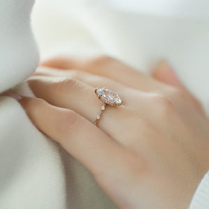 The Hidden Halo Penelope Set With A 1.5 Carat Marquise Lab Diamond
