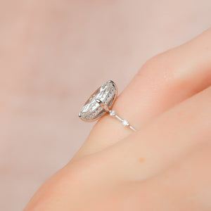 The Hidden Halo Penelope Set With A Marquise Lab Diamond
