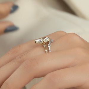 The Hidden Halo Penelope Set With A 1 Carat Marquise Lab Diamond