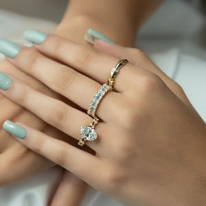 The Hidden Halo Penelope Set With A 2.5 Carat Oval Lab Diamond