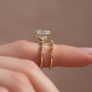 The Hidden Halo Penelope Set With A 1 Carat Princess Lab Diamond
