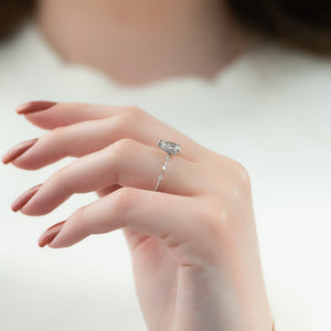 The Hidden Halo Penelope Set With A 2 Carat Pear Lab Diamond