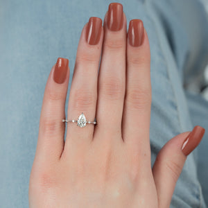The Hidden Halo Penelope Set With A Pear Lab Diamond