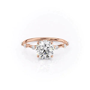 The Hidden Halo Penelope Set With A 2.5 Carat Round Lab Diamond