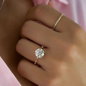 The Hidden Halo Penelope Set With A 1 Carat Round Lab Diamond