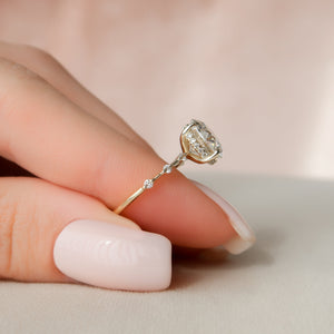 The Hidden Halo Penelope Set With A 1 Carat Round Lab Diamond