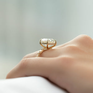 The Hidden Halo Penelope Set With A 1 Carat Round Lab Diamond