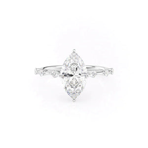 The Hidden Halo Penelope Set With A 1.5 Carat Marquise Lab Diamond